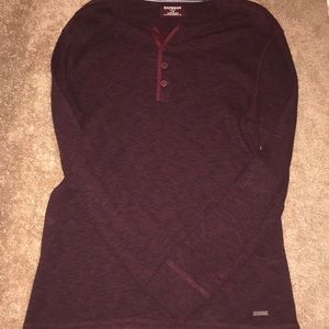 Mens Express Waffle Long Sleeve Shirt